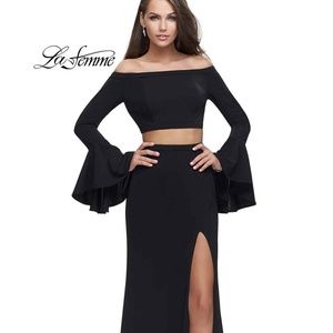 La Femme 2 piece crop top dress